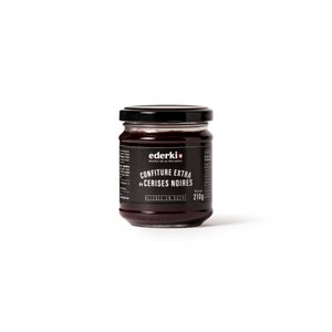 Handwerkliche Marmelade aus schwarzen Kirschen 210g