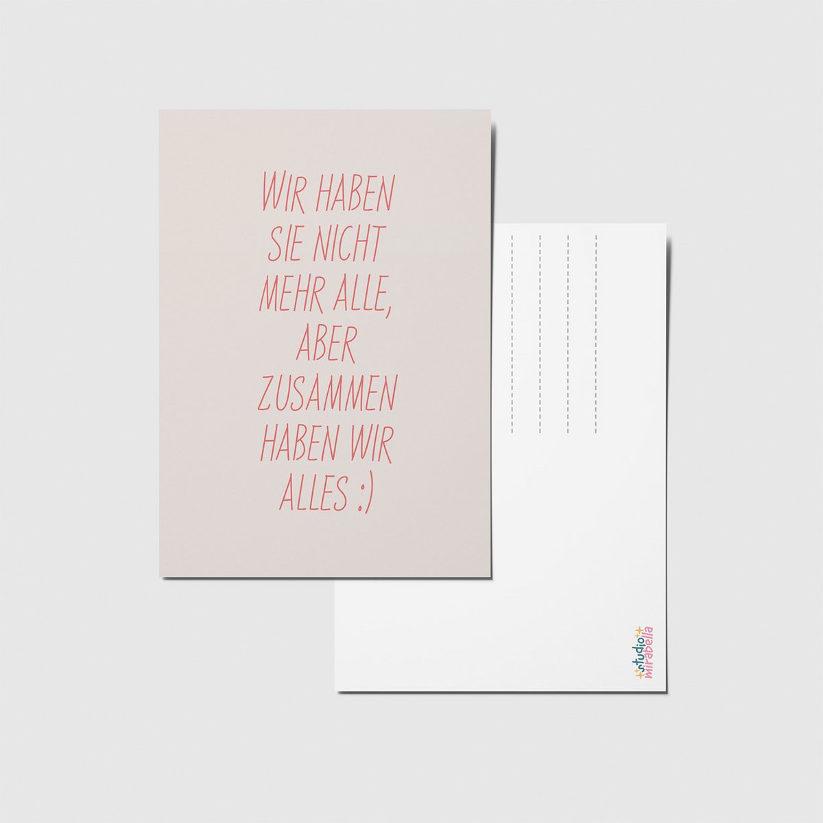 Together we have everything - A6 postcard