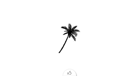Temporary tattoo: palm tree