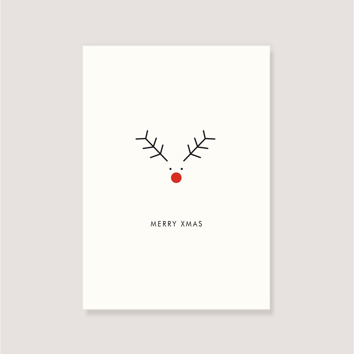 Ansichtkaart - "Eland - Merry Christmas"