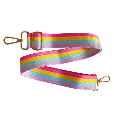 Tas hengsel - Streep meerkleurig pastel