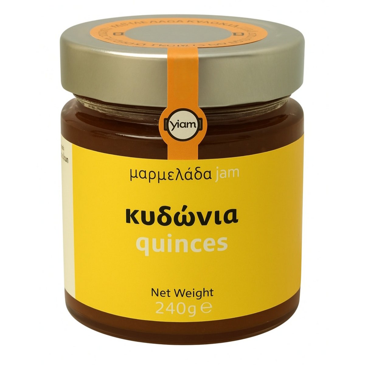 Confiture de coings artisanale YIAM, 240g, sans sucre ajouté