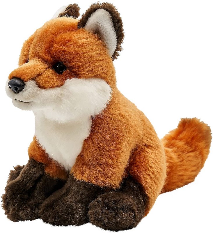 Volpe rossa, seduta - 21 cm (altezza) - volpe, animale della foresta - peluche