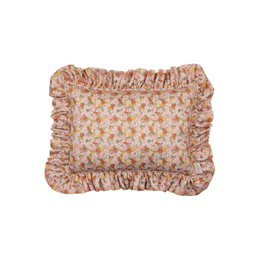 Decorative pillow with frill "green garden"