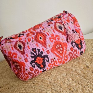 Blockprint toilettas roze large