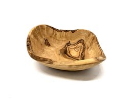 Schale RUSTIKAL klein Länge ca. 9 – 11 cm aus Olivenholz