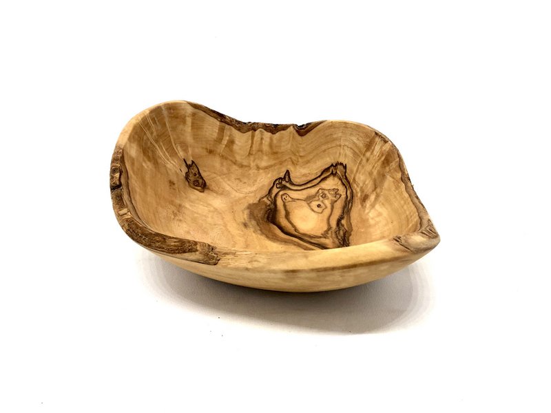 Schale RUSTIKAL klein Länge ca. 9 – 11 cm aus Olivenholz