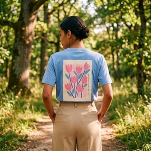 T-Shirt Beauséjour Paris en fleurs