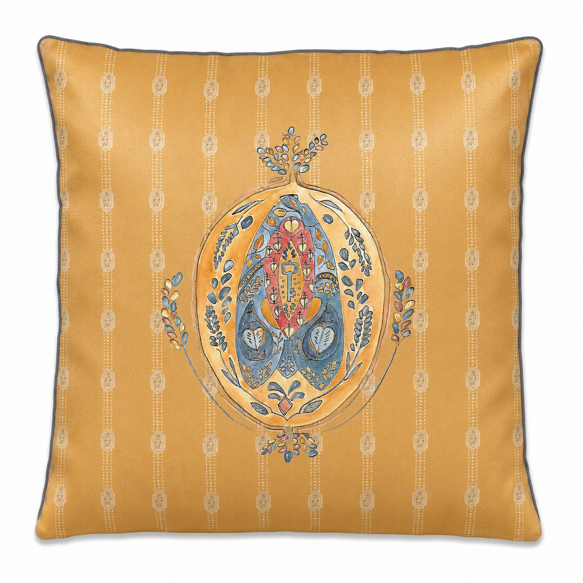 Cushion cover - 45x45 cm - SUZANNE - Ocher