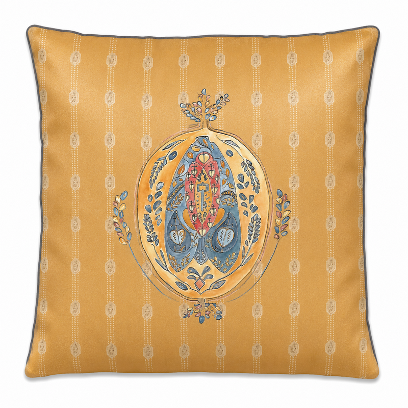 Cushion cover - 45x45 cm - SUZANNE - Ocher
