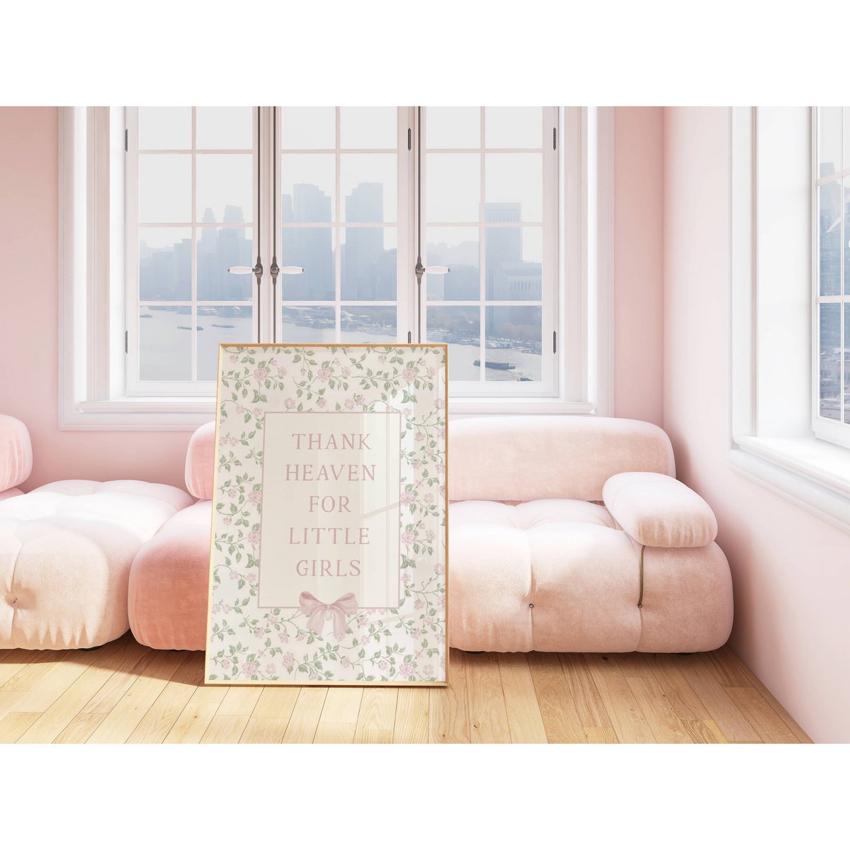 Merci ciel pour les petites filles, affiche de filles, affiche de chambre de filles, affiche de citation de filles, impression de chambre de filles, impression de chambre de filles, décoration de chambre de filles