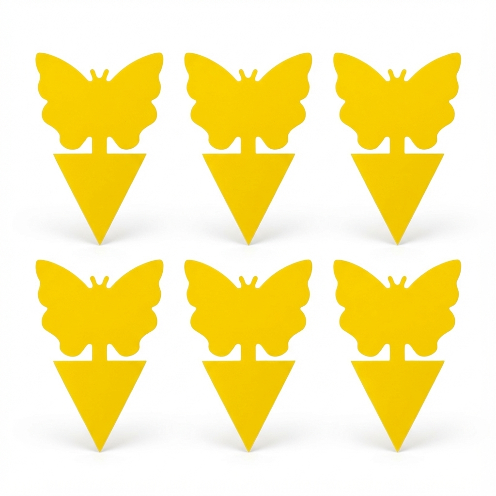 Paski samoprzylepne zwalczają muchy żałobne-motyl-6 sztuk-łapacz much żałobnych-pułapka na owady-karty do łapania