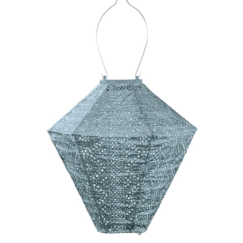 Diamond in pizzo Lumiz Solar Lampace - 28 cm - Blu grigio