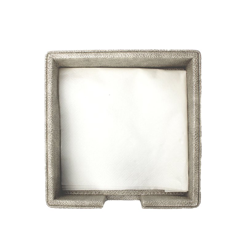 Supporto tovagliolo da tovagliolo s sintetico in pelle sintetica beige