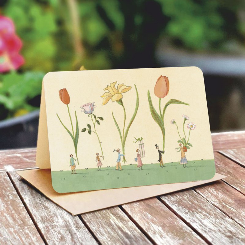 Natural paper double card 5133