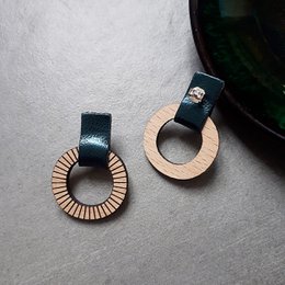 LOLLIPOP petrol blue earrings