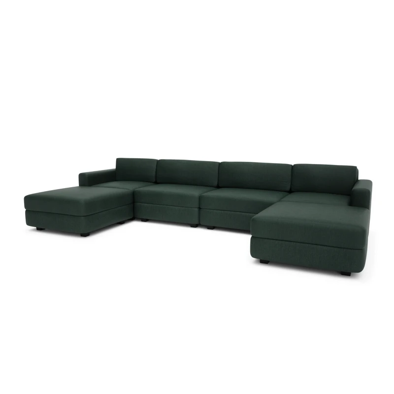 Modular Sofa GRACIA - U-shaped 180 x 360 x 180 cm - Green