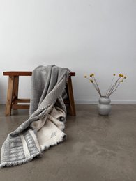 Muslin blanket - light gray-white - 2.20 x 2.50 m MESSE