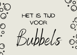 Det er tid til bobler