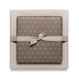 Brown wrapping paper triangles - double -sided wrapping paper for men, sustainable wrapping paper noble