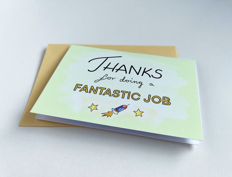 Thank You Greeting card - Thanks for doing a fantastic job