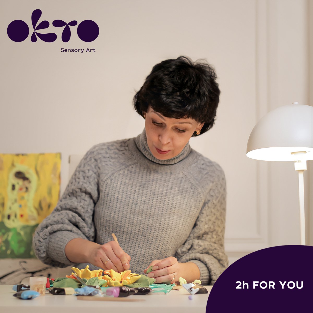 Okto Sensory Art 3D Painting - Masterpiece - Flowerbeds In The Netherlands, Vincent Van Gogh
