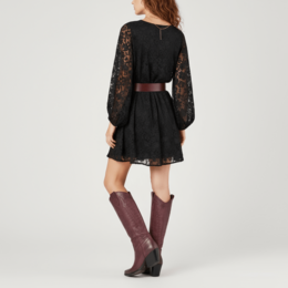 Bottes texanes bordeaux brossées Nabiki