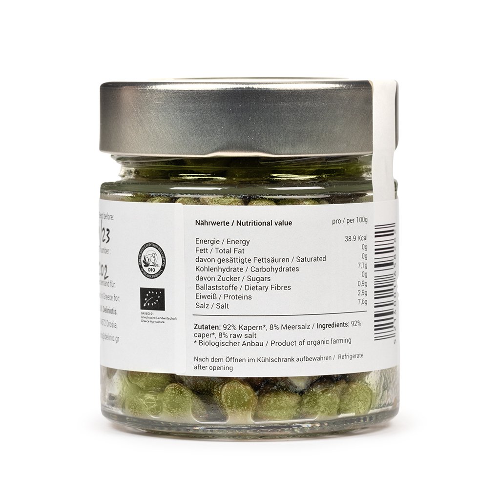 Kappertjes ( alleen ) in zeezout, bio, 115 gr