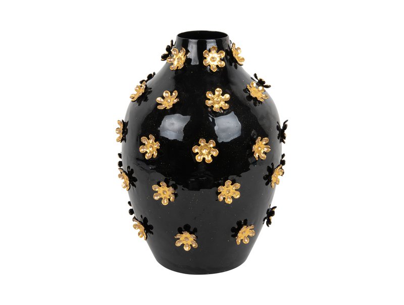 Vase gyldne blomster