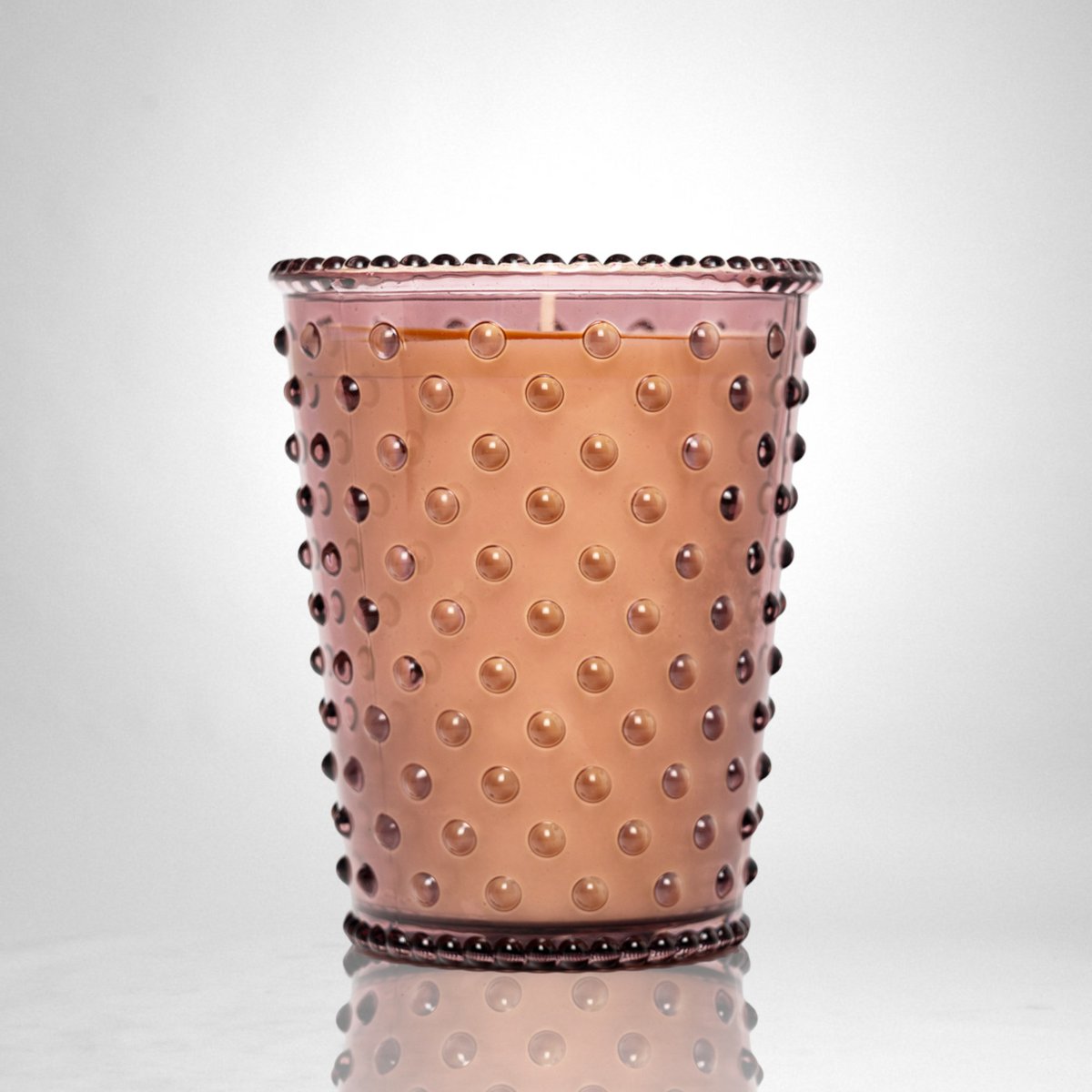 Simpatico Hobnail Glass Candle 16oz #36 Beach Plum