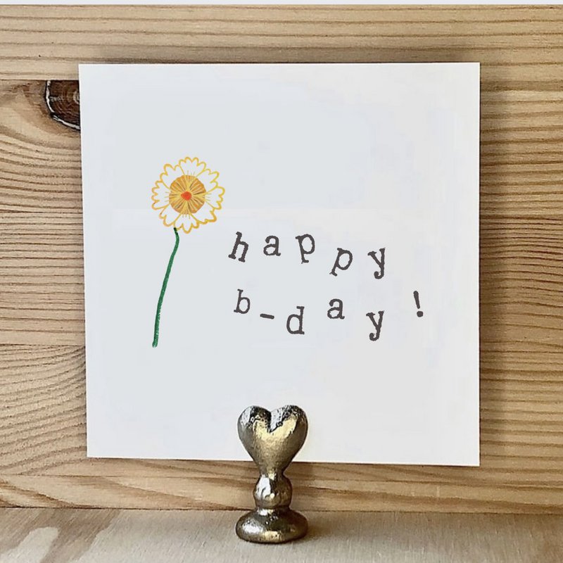 Card Bday Flower