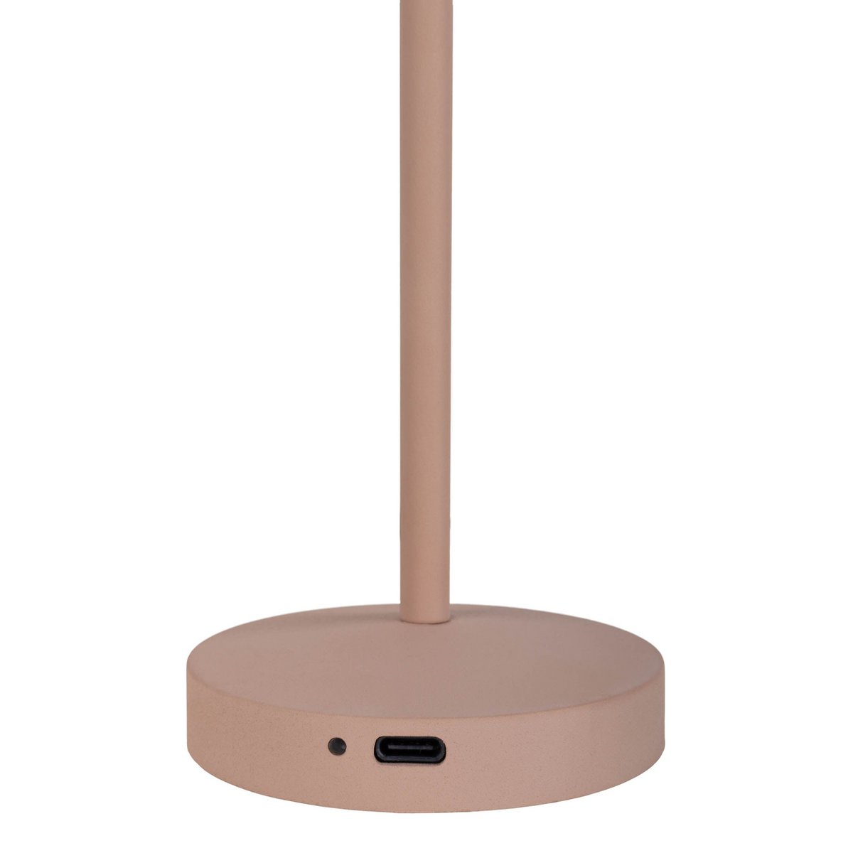 LED battery table light "Gomba" for outside and inside, made of metal and plastic in black, 18.5 cm high
