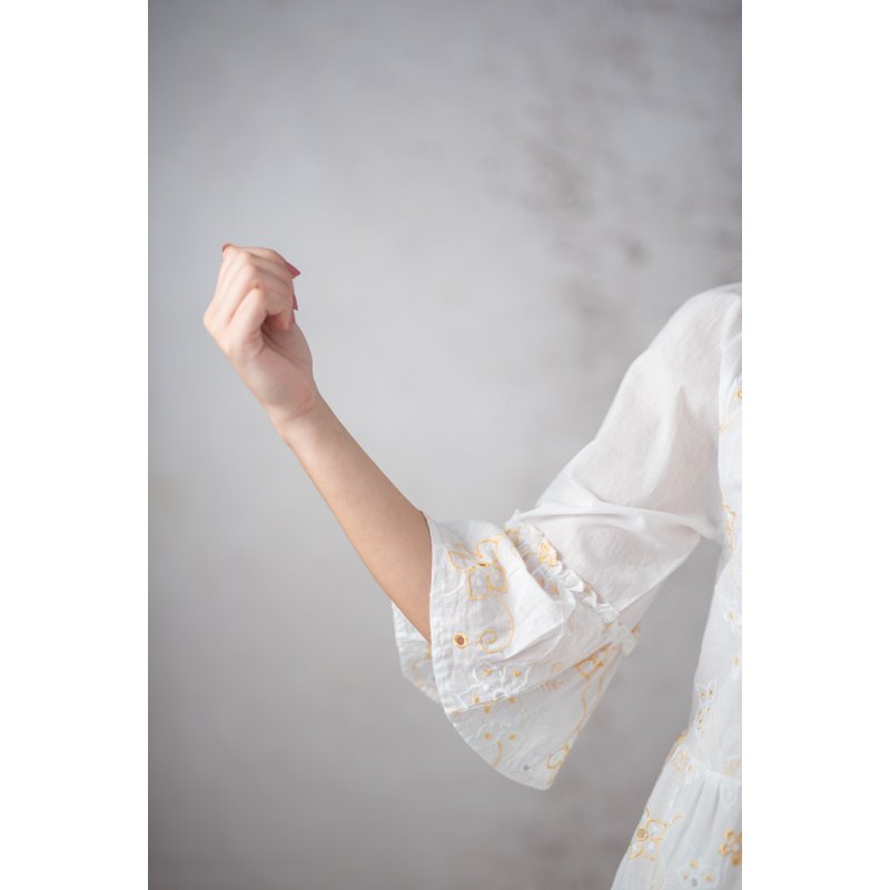 Kleid lia weiße Muschel