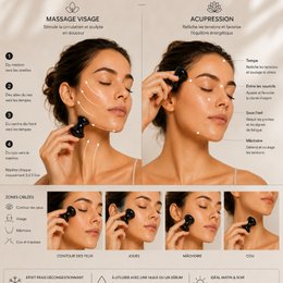 Set of 11 + 1 Free - Champi Gua Sha in Black Serpentine