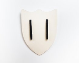 Shield Histrik L White avec Saint George Cross - ST584