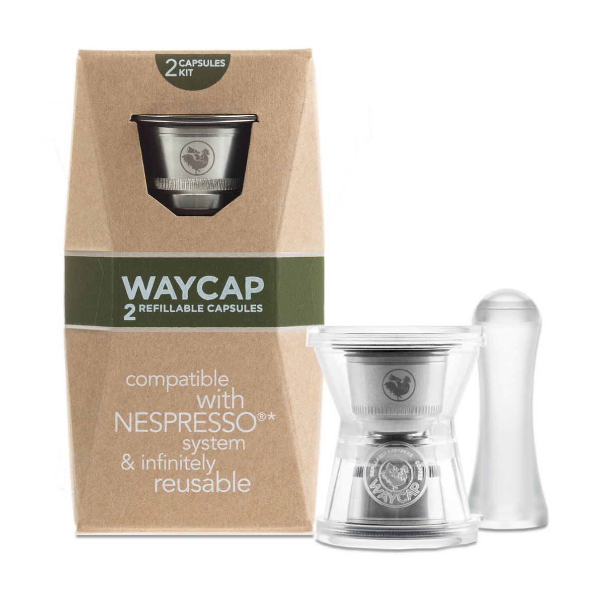 WayCap komplet sæt – 2 kapsler