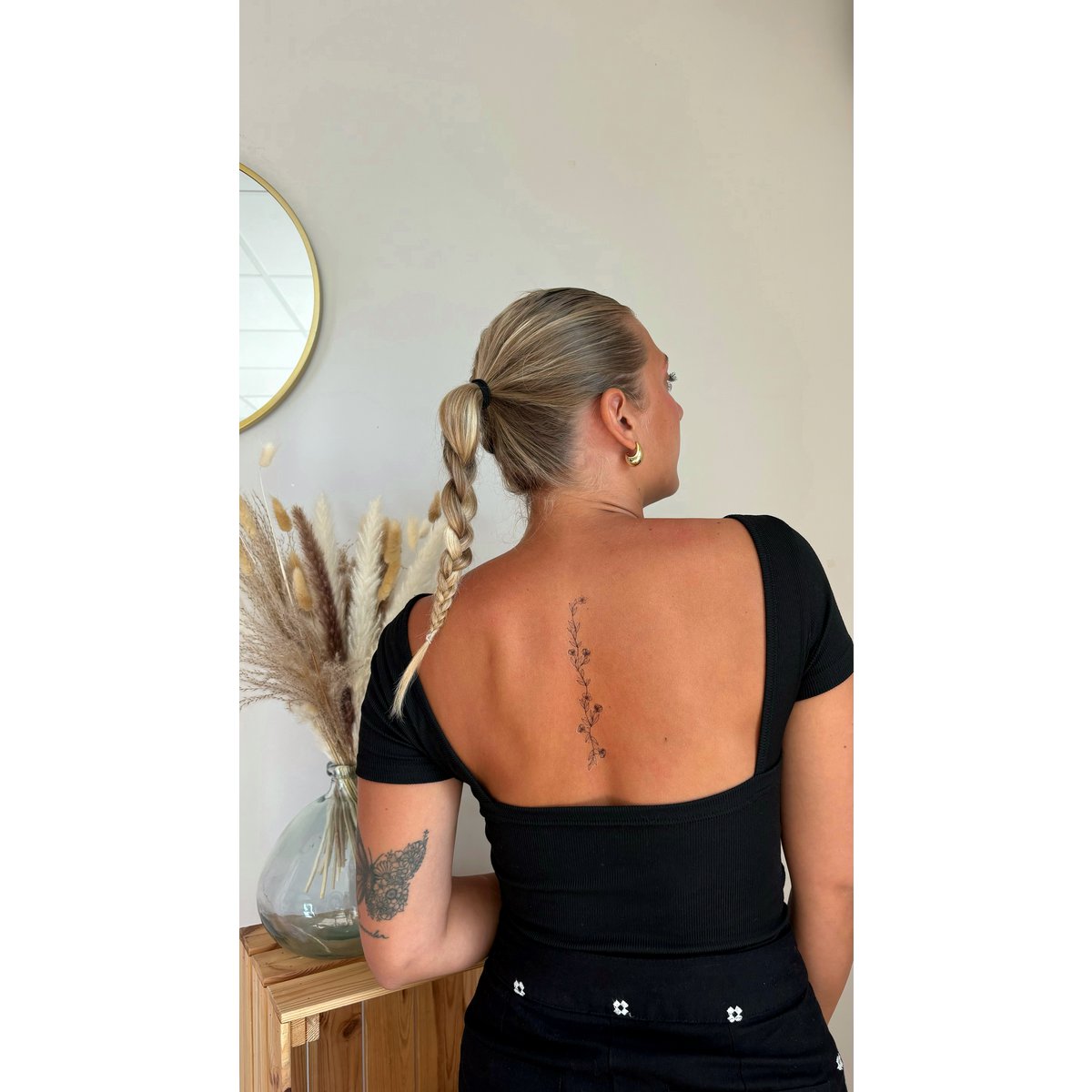 Sioou temporäres Tattoo - Blumenarmband x5