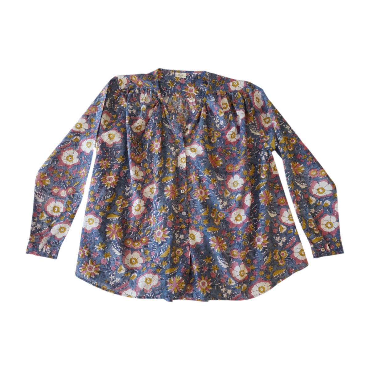 Women's "Mel" printed cotton blouse