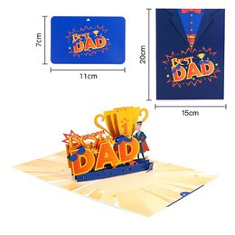 Champion Dad 3D Father's Day Card