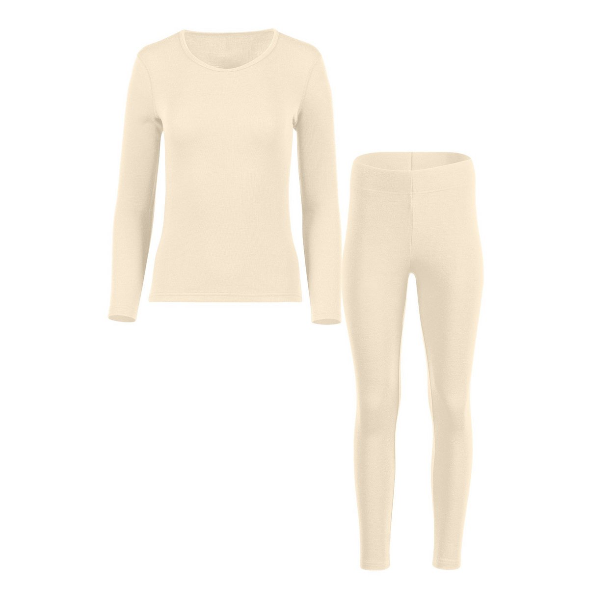 Completo da donna a maniche lunghe e leggings 250 Merino Natural