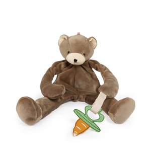Kuscheltuch von Bunnies By The Bay mit Schnullerhalter Cubby the Bear