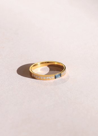 Orban – Half Eternity Goldring mit Pavé-Fassung