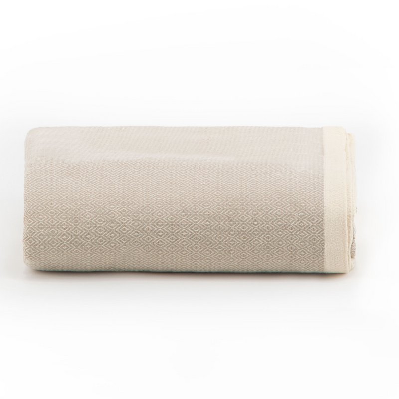Plaid Grand foulard Diamant - Sand - 190x280cm