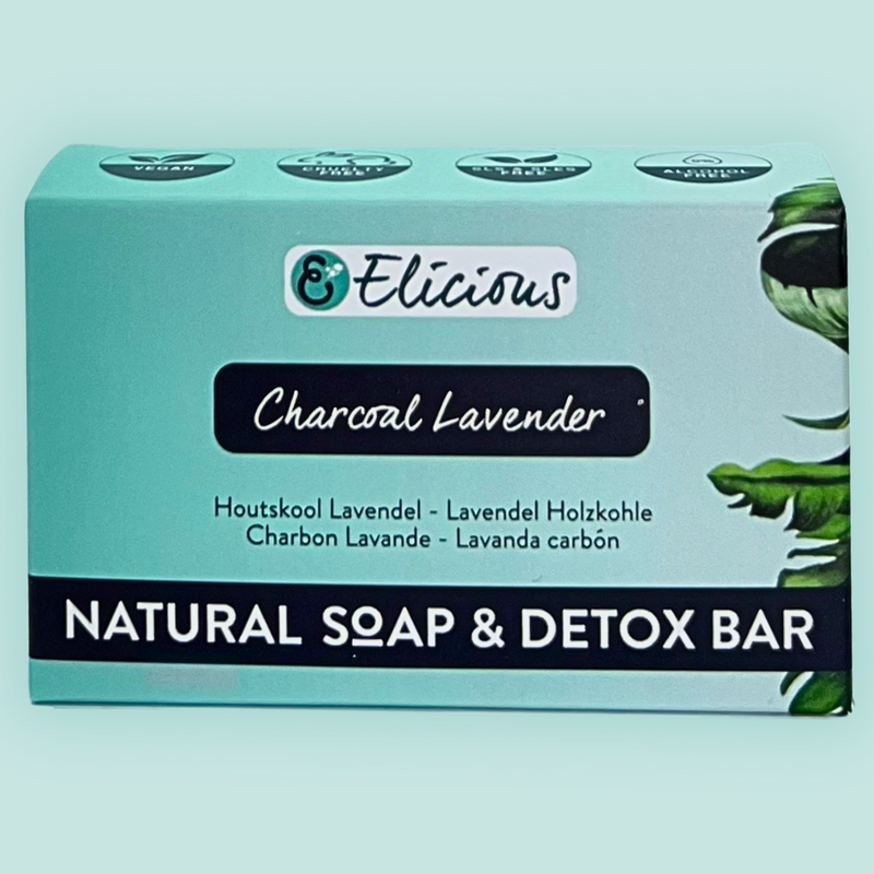 Savon naturel artisanal Charbon Lavande 100g