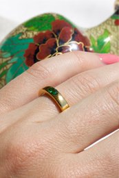 Enoch - Green Crystal Gold Band