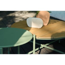 Novella Lounge-Set – Grau/Grün, Stahl
