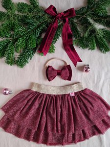 M726T Burgundy tulle skirt