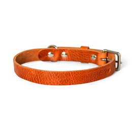 No Fuss Collar Dog Leather Camel