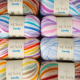 Sensy Candy Yarn, 3.5 oz, 251 yardas, calibre 3 ligero