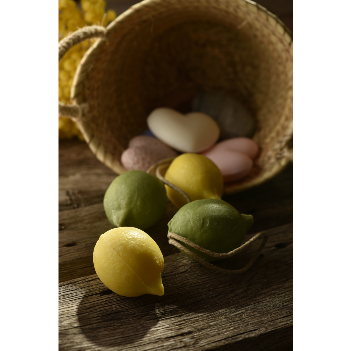 Lemon soap with rope